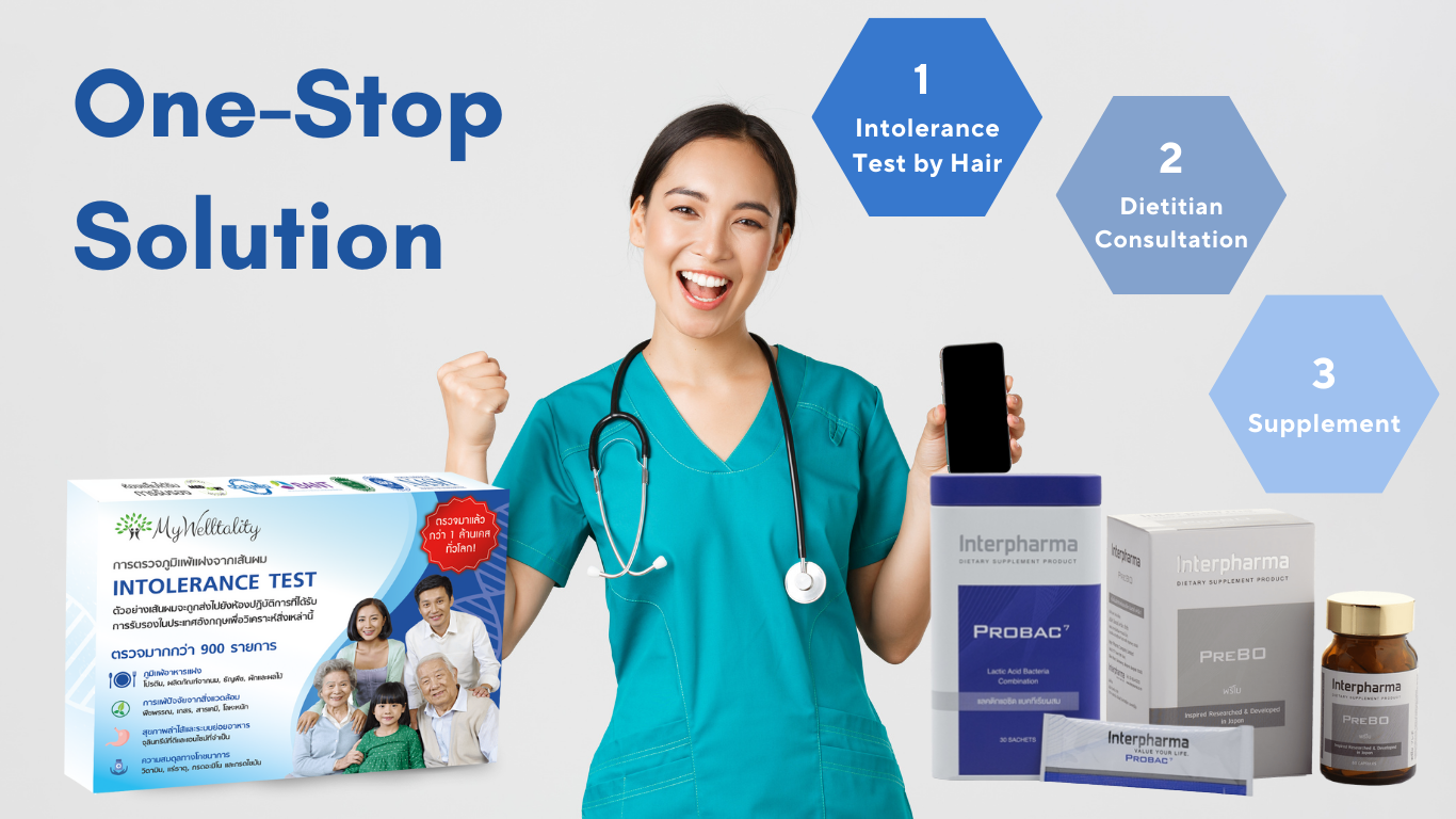 One Stop solution for intolerance test, dietitian consultation and supplements